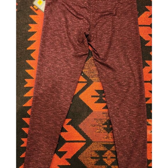 NEW RBX Women's Burgundy Heathered Leggings M High Waist. - Picture 7 of 9